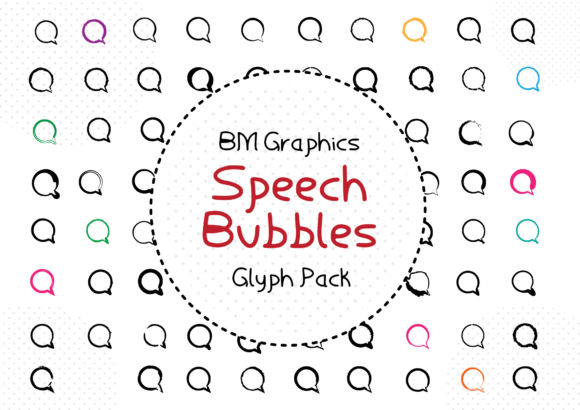 BM Graphics Speech Bubbles Font for Makers