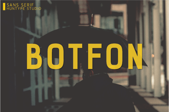 Botfon: A Minimal Sans Serif Font for Editorial Design