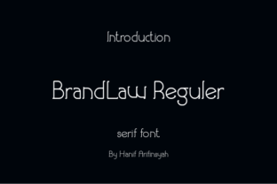 Brandlaw: A Serif Font for Editorial Elegance