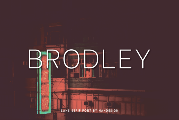 Brodley Typeface: Minimal Elegance for Modern Branding