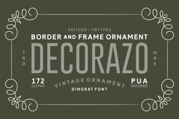Decorazo: A Playful Dingbats Font for Web Design