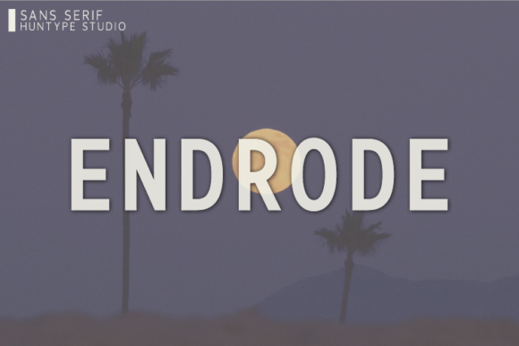 Endrode: A Clean Sans Serif Font for Branding