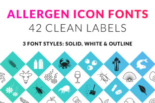 Food Allergen: A Creative Dingbats Font for Makers