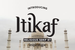 Itikaf Serif Font for Handmade Labels