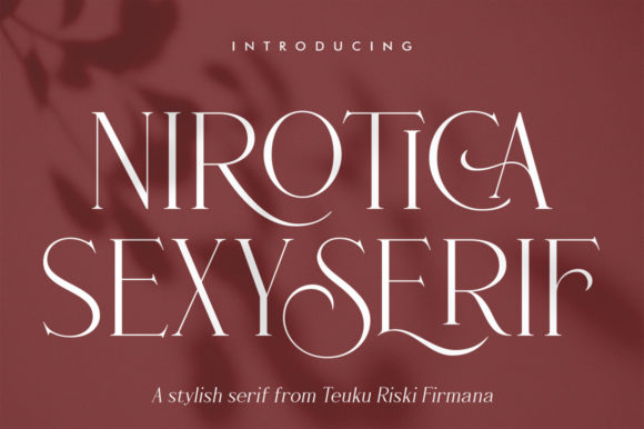 Nirotica: A Delicate Serif Font for Elegant Brands