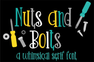 Nuts and Bolts: A Playful Serif Font for Bold Campaigns