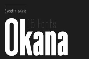Okana: A Modern Sans Serif Font for Editorial Design