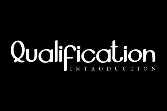 Qualification: A Clean Sans Serif Typeface for Modern Editorial Design