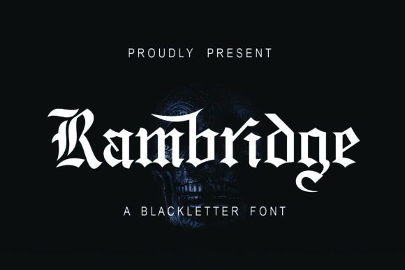 Rambridge Font: Bold Blackletter for Campaigns