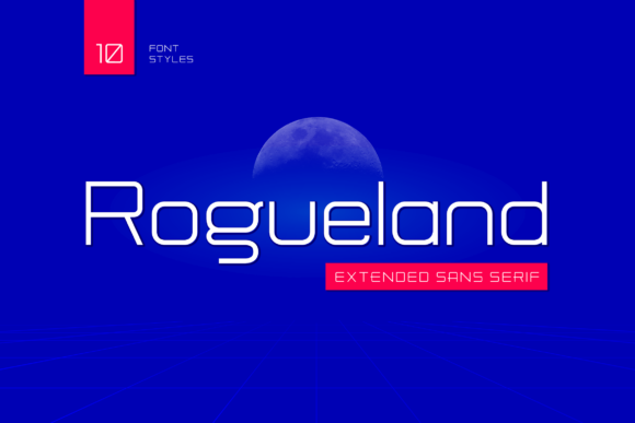 Rogueland Font: A Techno Sans Serif for Modern Makers