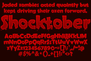 Shocktober: A Spooky Display Font for Web Design