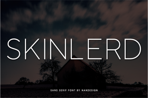 Skinlerd Typeface: A Minimalist Sans Serif for Modern Branding