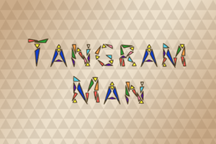 Tangram Man: A Playful Display Font for Web Design