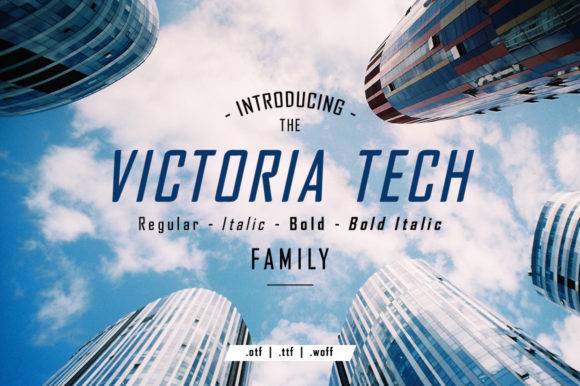 Victoria Tech: A Minimal Sans Serif Typeface for Modern Editorial Design